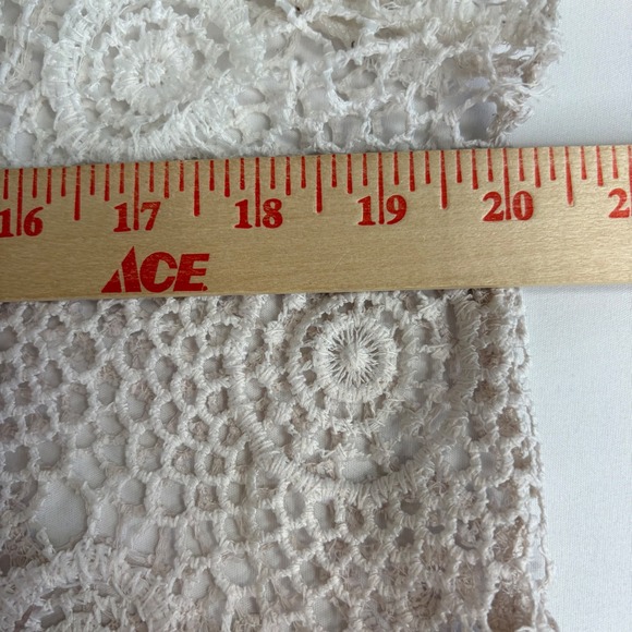 By Together Women Top Ombre Crochet Lace Boho Bell Sleeve Large Cottage Festival - Picture 5 of 11